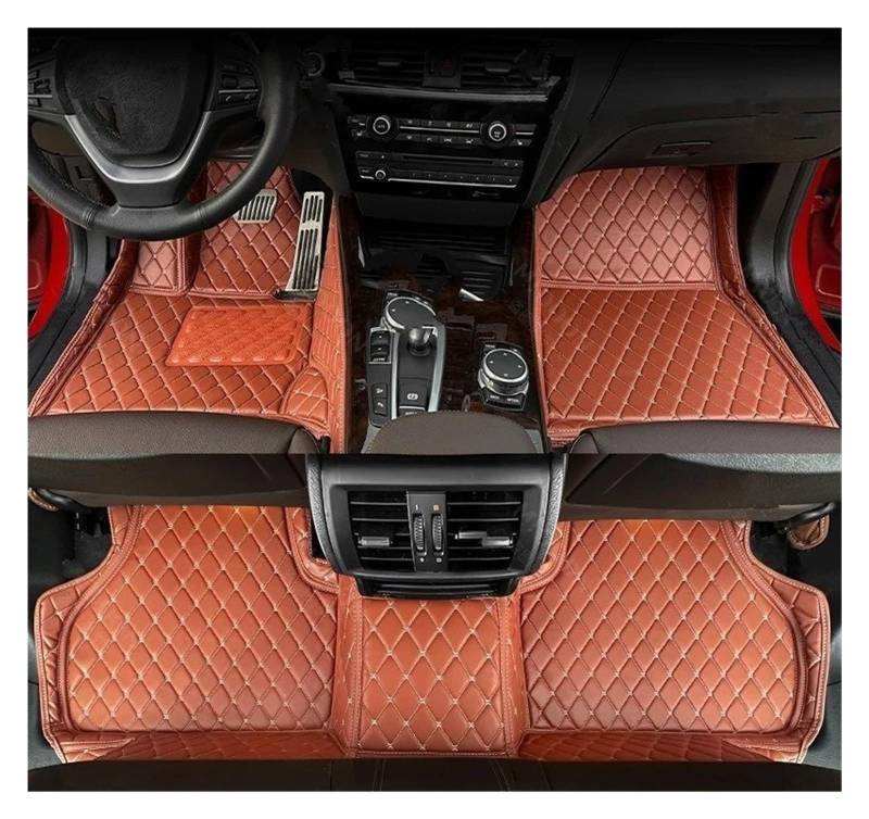 Auto Kofferraummatte Für 6 Series GT G32 2018-2024 Vollständige Abdeckung Kofferraum Matte Auto Fußmatten CargoLiner Teppich Zubehör Kofferraummatten(Brown-Floor) von CEXBIRC