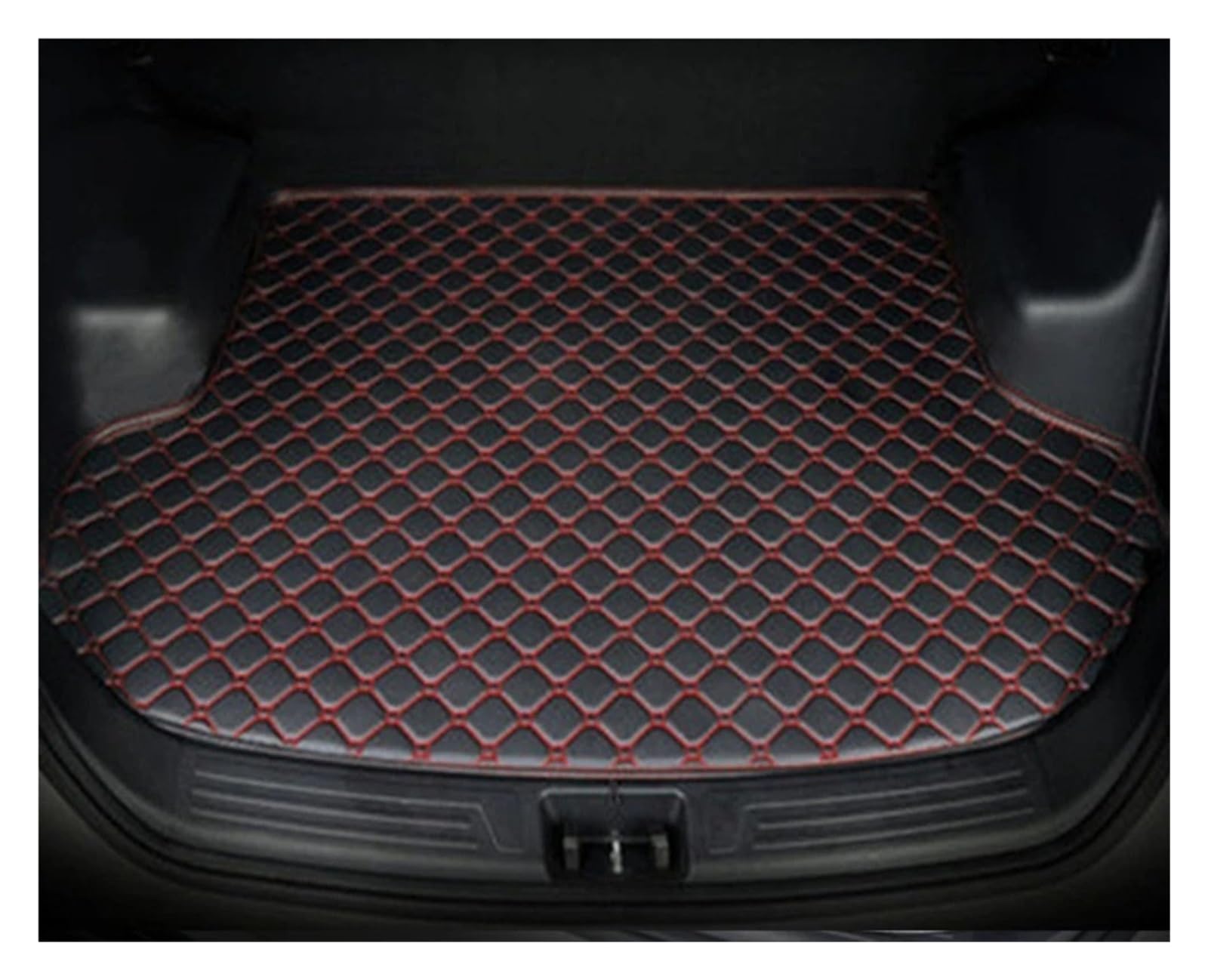 Auto Kofferraummatte Für A1 2012 2013 2014 2015 2016 2017 2018 Kofferraum Matte Flache Seite Hinten Für Fracht Schützen Teppich Liner Abdeckung Schwanz Boot Tablett Pad Kofferraummatten(Black Beige) von CEXBIRC