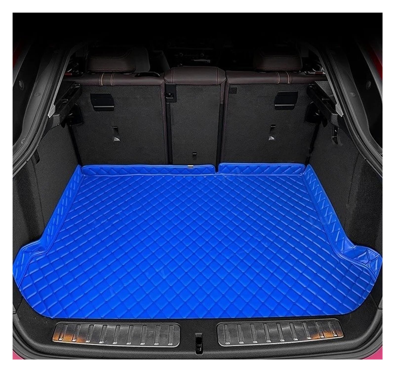 Auto Kofferraummatte Für Ford Für Rand 2009 2010 2011 2012 2013 2014 Für Cargo-Liner Teppich Innen Zubehör Abdeckung Kofferraum Matte Kofferraummatten(Blau) von CEXBIRC