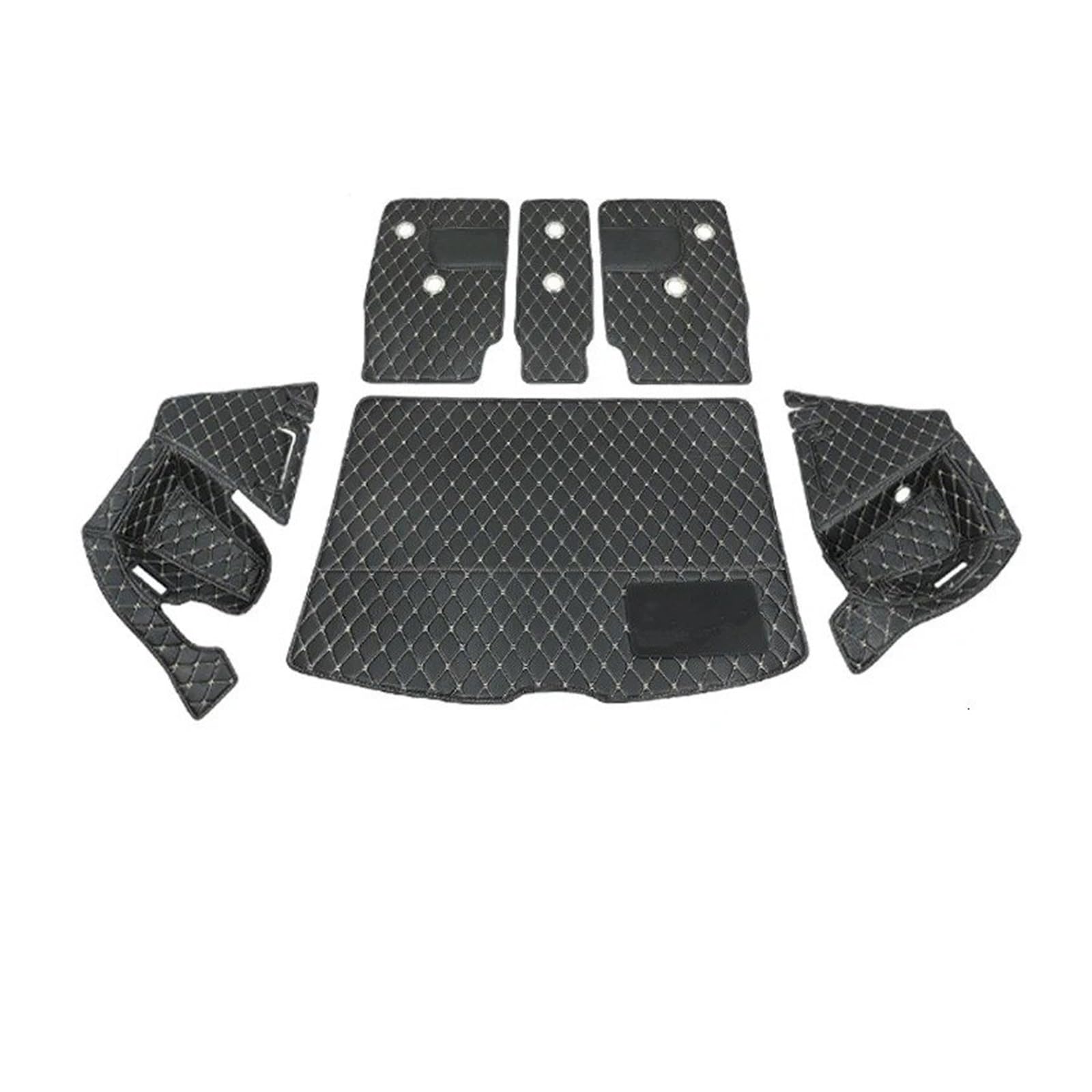 Auto Kofferraummatte Für Für Mini Für Cooper S F54 F55 F56 F60 R55 R56 R60 Für Clubman Auto Styling Vollständig Verpackt Schutz Pad Kofferraum Matte Kofferraummatten(1 Black 1set,C) von CEXBIRC