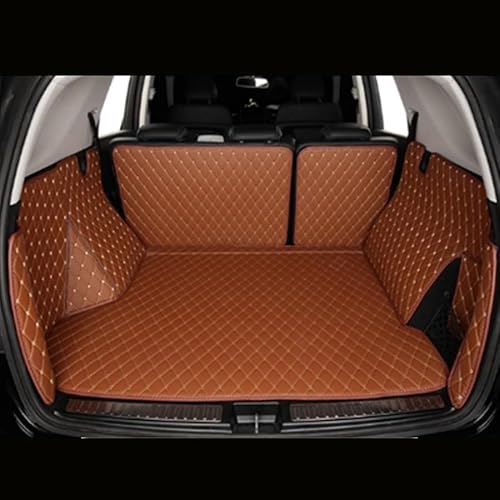 Auto Kofferraummatte Für Genesis GV70 2020 2021 2022 2023 Custom Car Stamm Matte Auto Zubehör Boot Pads Cargo-Liner Teppich Kofferraummatten(Braun) von CEXBIRC