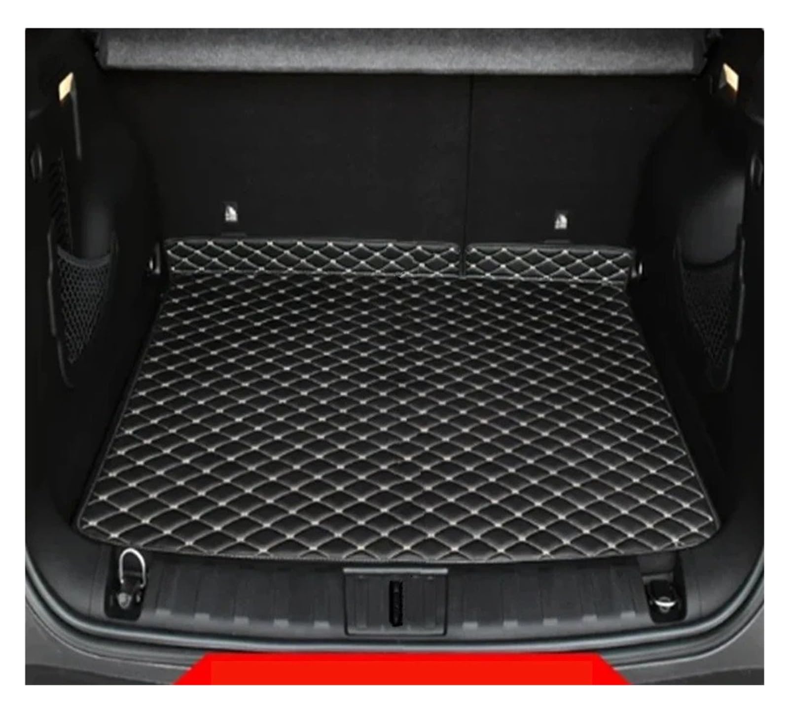 Auto Kofferraummatte Für Jeep Für Renegade BU 2015-2025 Custom Car Stamm Haupt Matte wasserdichte Anti Scratch Nicht-Slip Schützen Abdeckung Interne Kofferraummatten(Black Beige) von CEXBIRC