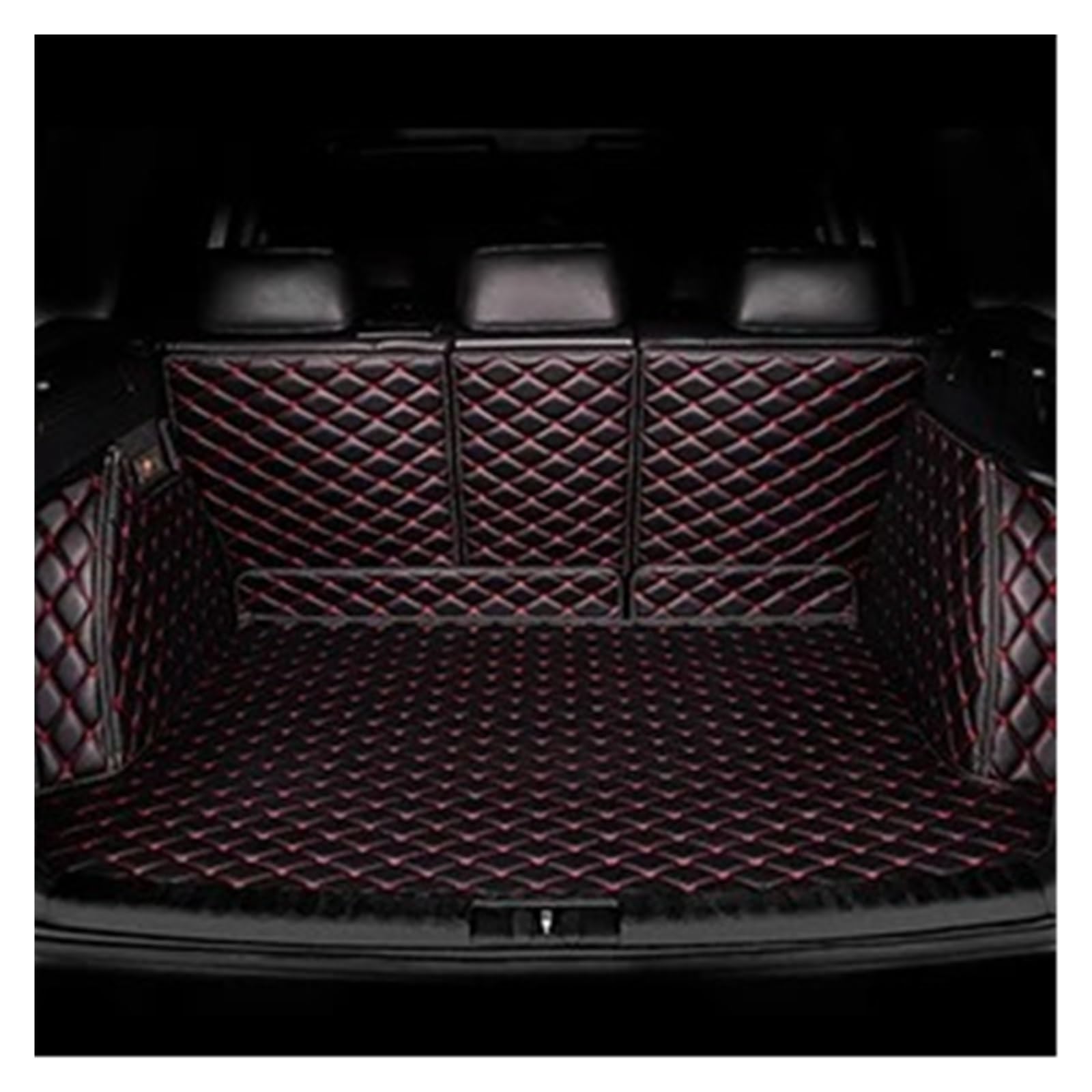 Auto Kofferraummatte Für Mazda Für CX-5 CX5 2013 2014 Zubehör Kofferraum Matten Auto Teppiche Abdeckungen Auto Styling Auto Pads Auto Fracht Hinten Boot Liner Teppiche Kofferraummatten(Black red) von CEXBIRC