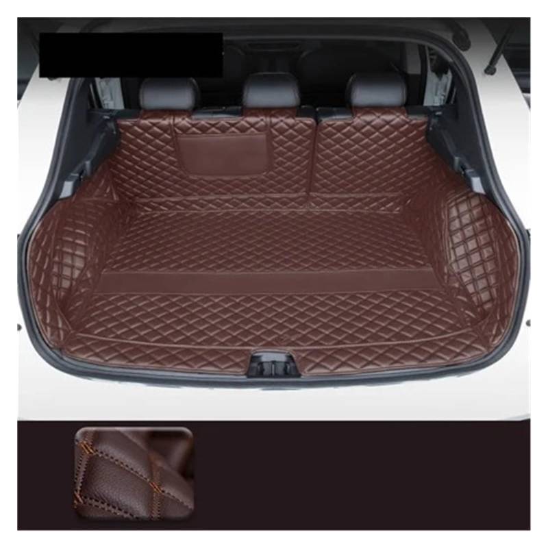 Auto Kofferraummatte Für Mitsubishi Für Outlander 2013 2014 2015 2016 2017 2018 2019 2020 2021 Stamm Matte Matten Teppich Teppich Zubehör Custom Leder Kofferraummatten(B Coffee) von CEXBIRC