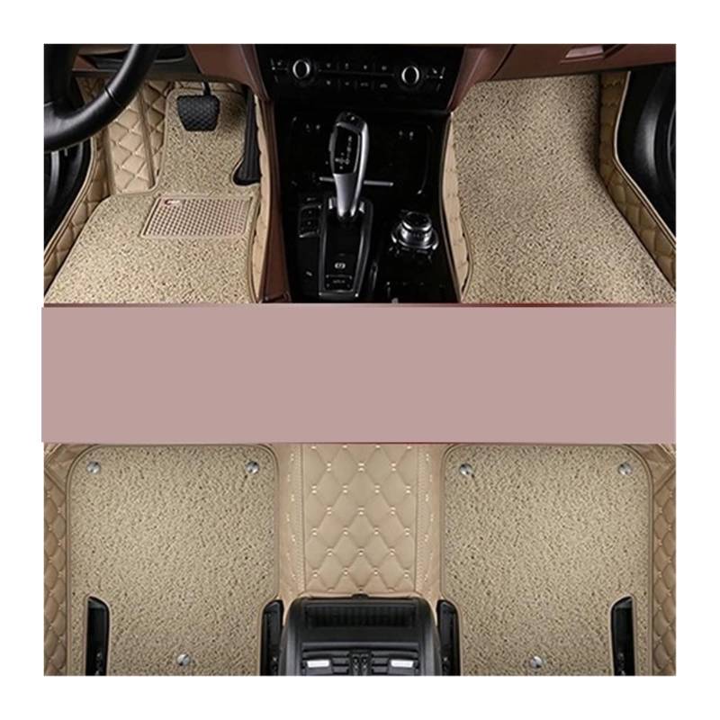 Auto Kofferraummatte Für Nissan Für Teana Für Altima J32 2008 2009 2010 2011 2012 3D Heavy Duty Alle Wetter Schutz Auto Zubehör Teppich Auto Fußmatten Kofferraummatten(Beige and beige) von CEXBIRC