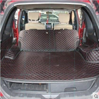 Auto Kofferraummatte Für Nissan Für X-Trail T31 5 Sitze 2013-2007 Spezielle Kofferraum Matten wasserdichte Kofferraum Teppiche Für XTRAIL 2011 Kofferraummatten(Schwarz) von CEXBIRC