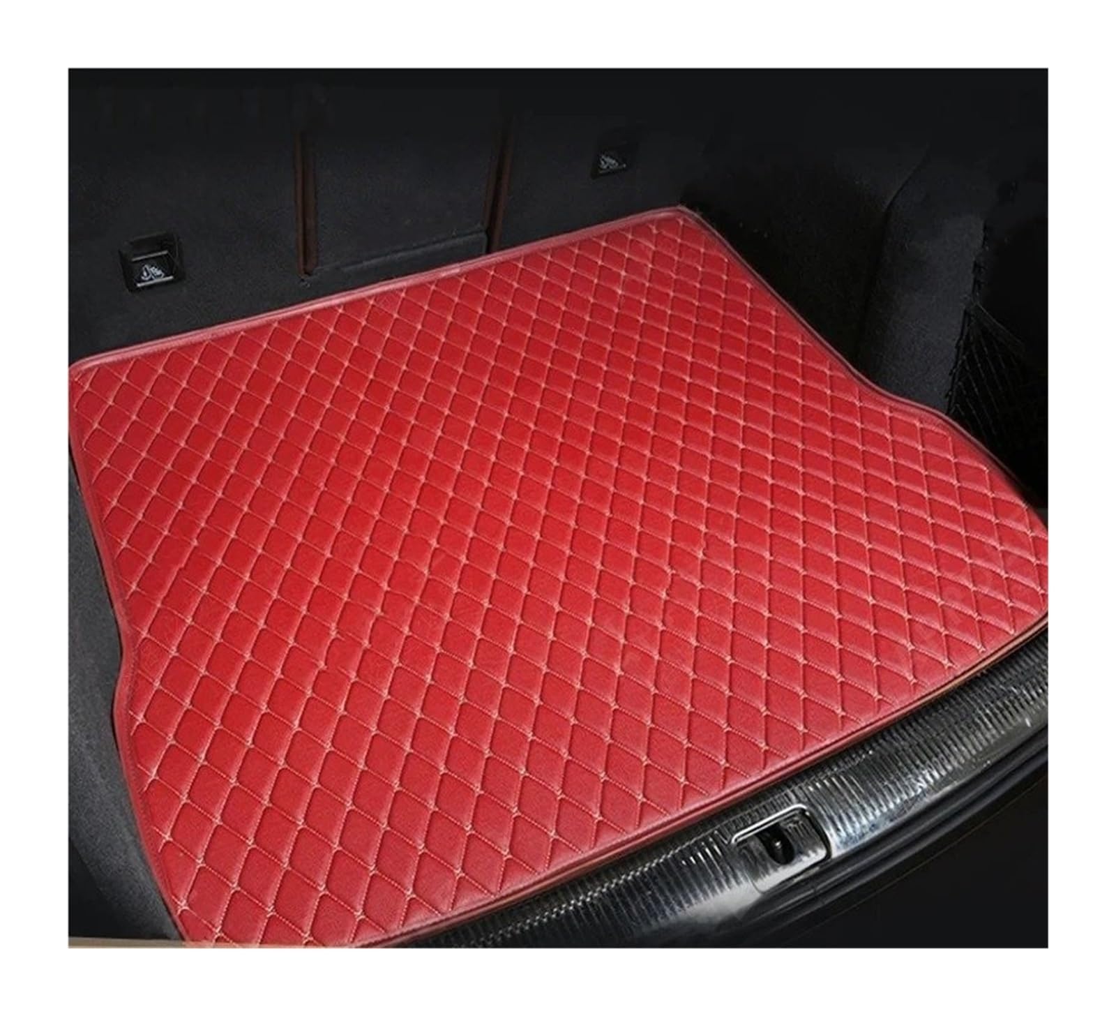 Auto Kofferraummatte Für Q5 2013-2016 Auto Vollständige Abdeckung Stamm Matte Anti-Schmutzig Leder Auto Kofferraum Abdeckung Pad Innen Schutz Zubehör Kofferraummatten(Red- 1 pcs) von CEXBIRC