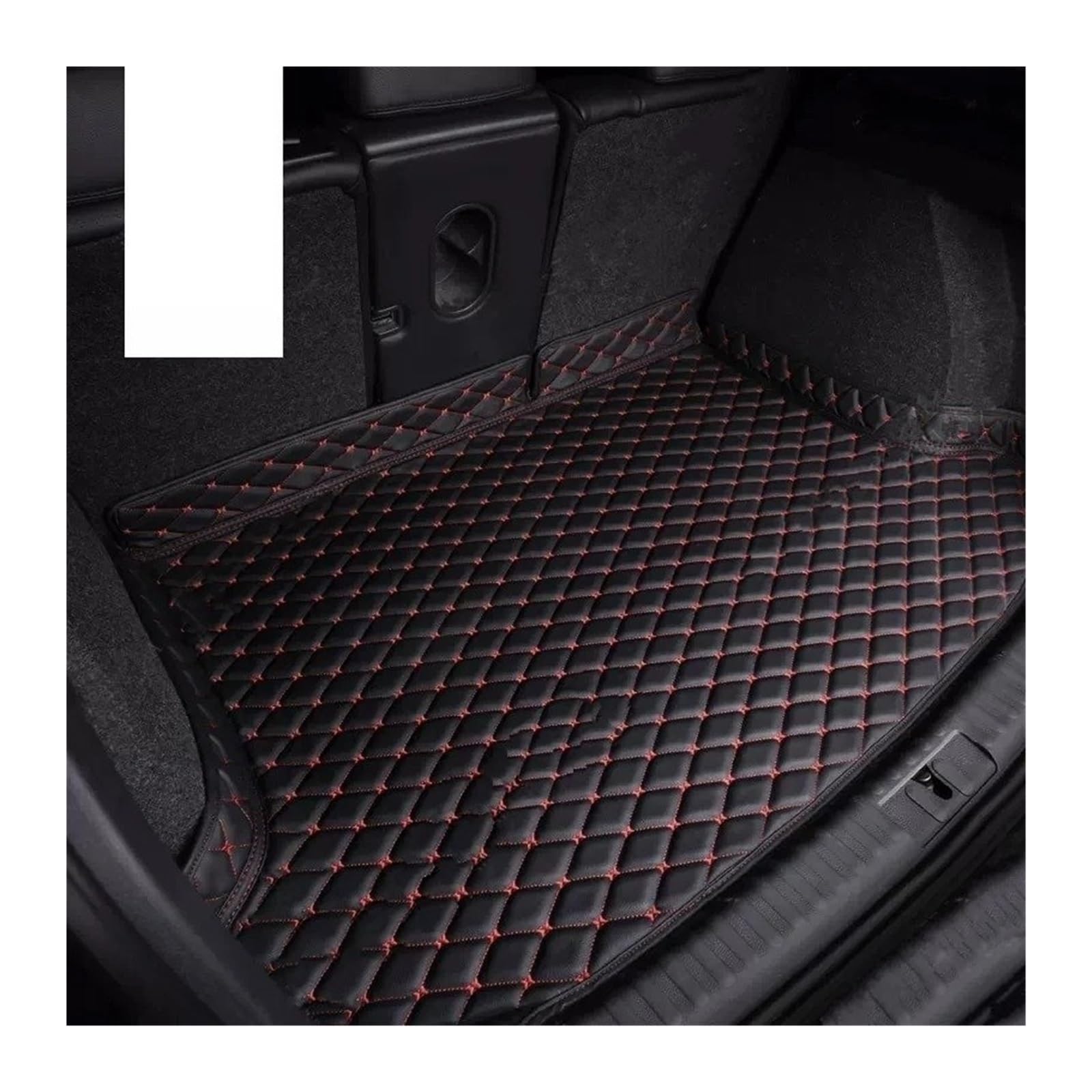 Auto Kofferraummatte Für Q7 Sieben Sitze 2006 2007 2008 2009 2010 2011 2012 2013 2014 2015 Custom Kofferraum Matte wasserdichte Innen Zubehör Kofferraummatten(Braun,Model 1) von CEXBIRC