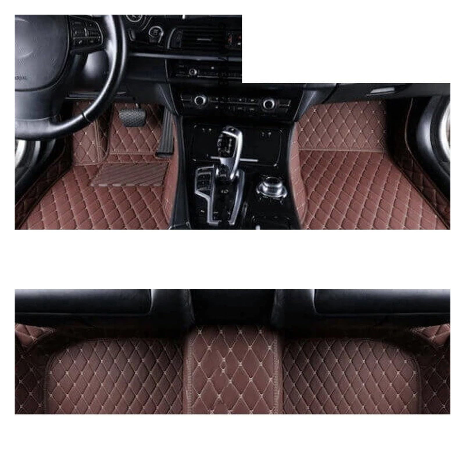 Auto Kofferraummatte Für Toyota Für Rush Für Perodua Für Nautica J200 F700 2006~2016 Leder Teppiche LHD Auto Fußmatten Für Daihatsu Für Terios Für Bīgo Für Teriosu Kofferraummatten(LHD Coffee) von CEXBIRC