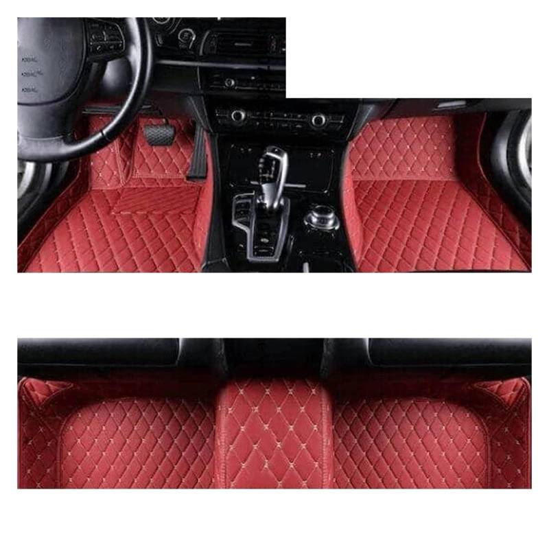 Auto Kofferraummatte Für Toyota Für Rush Für Perodua Für Nautica J200 F700 2006~2016 Leder Teppiche LHD Auto Fußmatten Für Daihatsu Für Terios Für Bīgo Für Teriosu Kofferraummatten(LHD Wine Red) von CEXBIRC