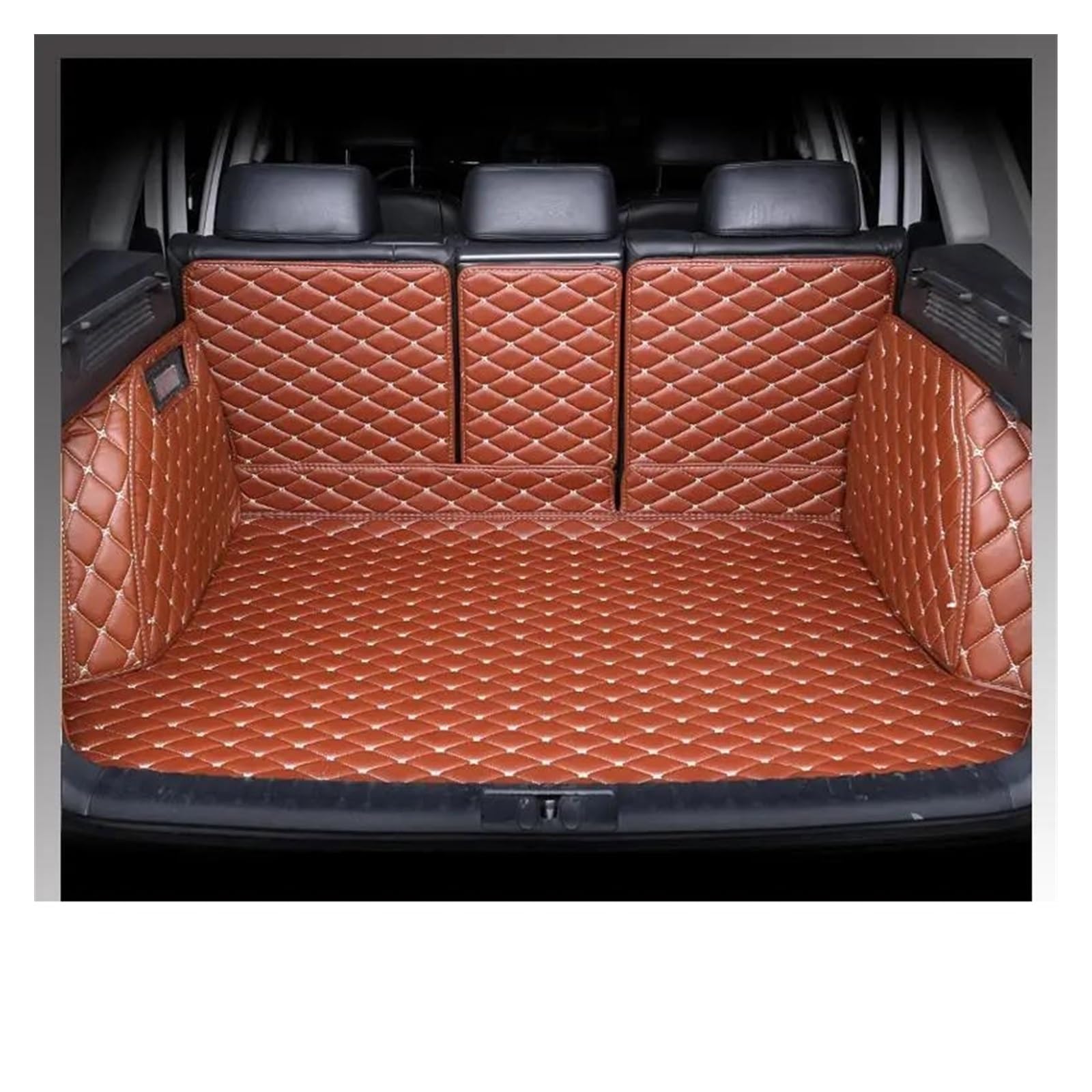 Kofferraum Schutzmatte Für Dodge Für Journey 2009 2010 2011 2012 2013 2014 2015 Kofferraummatte Cargo-Liner Teppich Innenausstattung Abdeckung Kofferraumwanne Set(Braun) von CEXBIRC