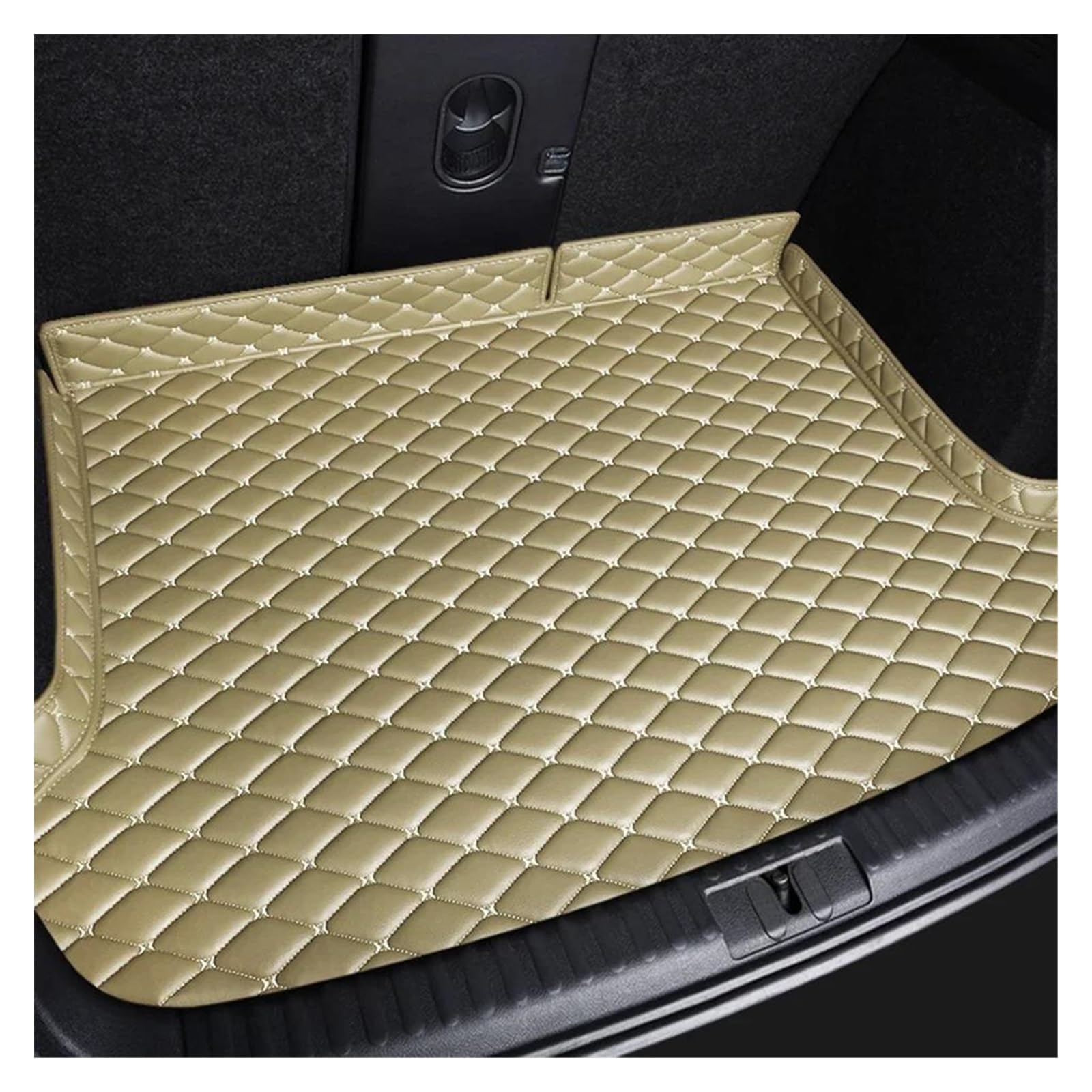 Kofferraum Schutzmatte Für MG Für HS 2018 2019 2020 2021 2022 2023 Benutzerdefinierte High Side Auto Kofferraummatte Pad Innendetails Autozubehör Kofferraumwanne Set(Beige) von CEXBIRC