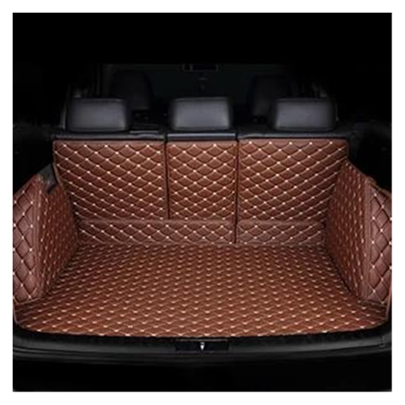 Kofferraum Schutzmatte Für Mitsubishi Für ASX 2013 2014 2015 2016 2017 2018 2019 Cargo-Liner Teppiche Autozubehör Styling Auto Kofferraummatten Kofferraumwanne Set(Braun) von CEXBIRC