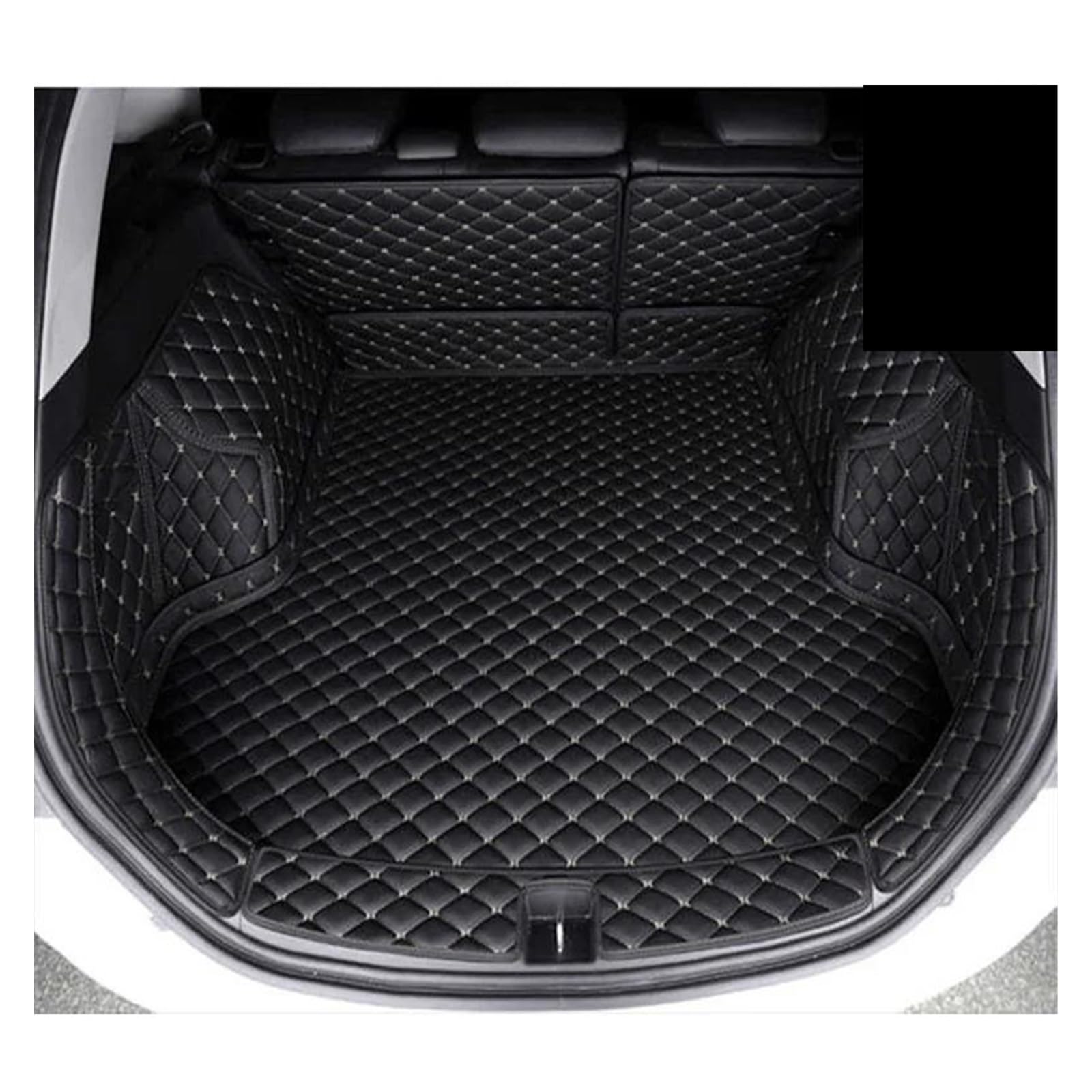 Kofferraum Schutzmatte Für Nissan Für Qashqai J11 2008 2009 2010 2011 2012 2013 2014 2015 Auto Fracht Hinten Boot Liner Stamm Matten Teppiche Teppiche Innenräume Kofferraumwanne Set(Black beige) von CEXBIRC