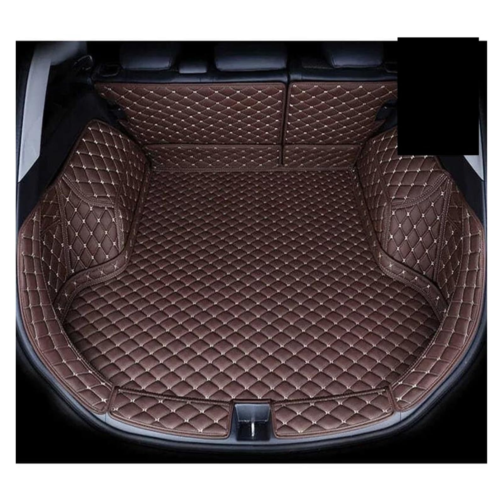 Kofferraum Schutzmatte Teppiche Cargo-Liner Internes Zubehör Kofferraummatte Für Hyundai Für Ix35 2010 2011 2012 2013 2014 2015 Auto-Styling Kofferraumwanne Set(A Coffee) von CEXBIRC