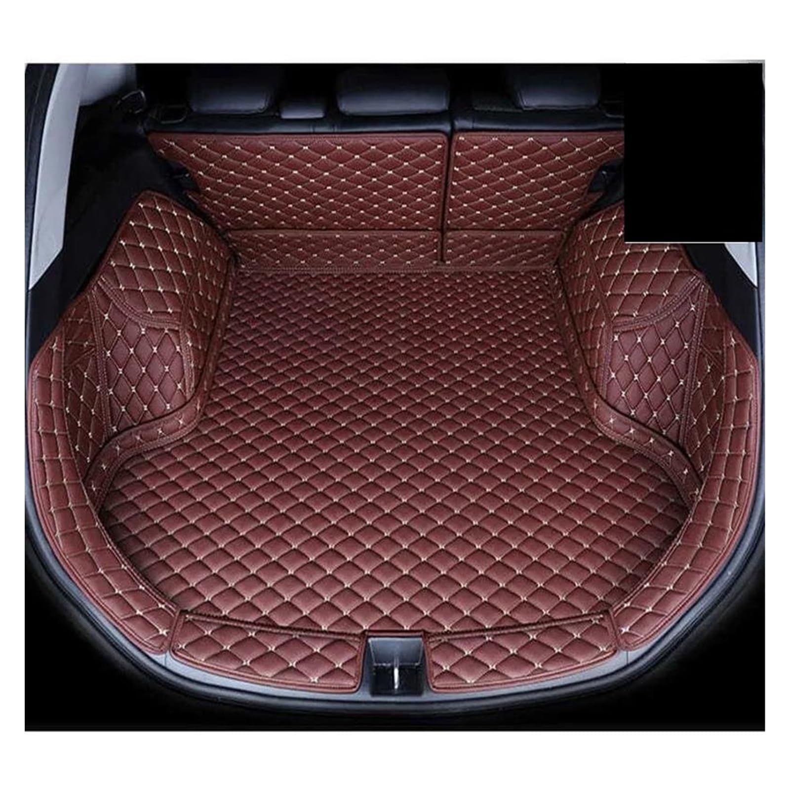 Kofferraum Schutzmatte Teppiche Cargo-Liner Internes Zubehör Kofferraummatte Für Hyundai Für Ix35 2010 2011 2012 2013 2014 2015 Auto-Styling Kofferraumwanne Set(A Wine red) von CEXBIRC