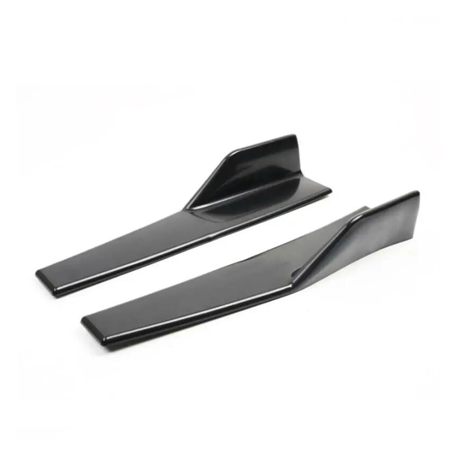 Seitenrock 45CM Universal Seitenschwellerverlängerung Body Kit Guards Spoiler Abdeckung Aufkleber Autozubehör Tuning Für A4 B8 A3 8V A6 C6 Splitter(Schwarz) von CEXBIRC