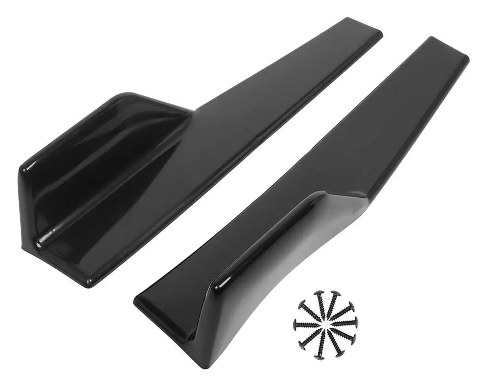 Seitenrock 45cm Universal Side Rock Anti-Scratch Winglet Erweiterung Körper Kit Für Hyundai Für Elantra Splitter(Schwarz) von CEXBIRC