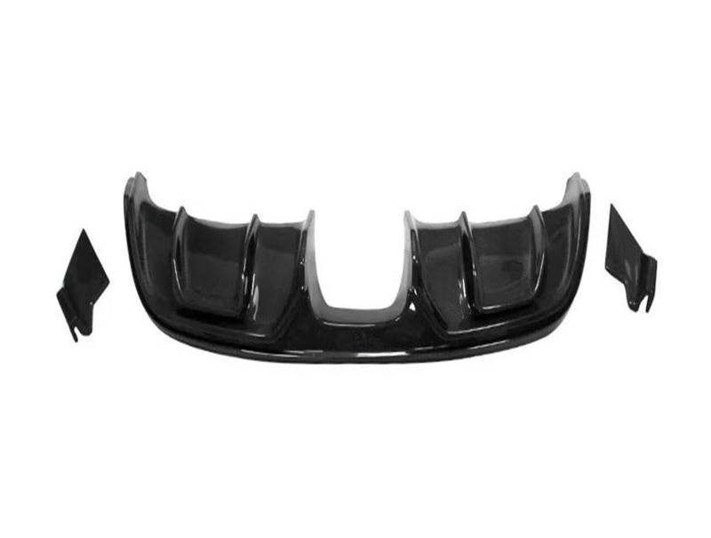 Seitenrock Auto Front Lip Heckdiffusor Spoiler Seitenschweller Body Kit Schutz Für Jaguar Für F-Type 2013-2019 Kohlefaser Splitter(Rear Diffuser) von CEXBIRC