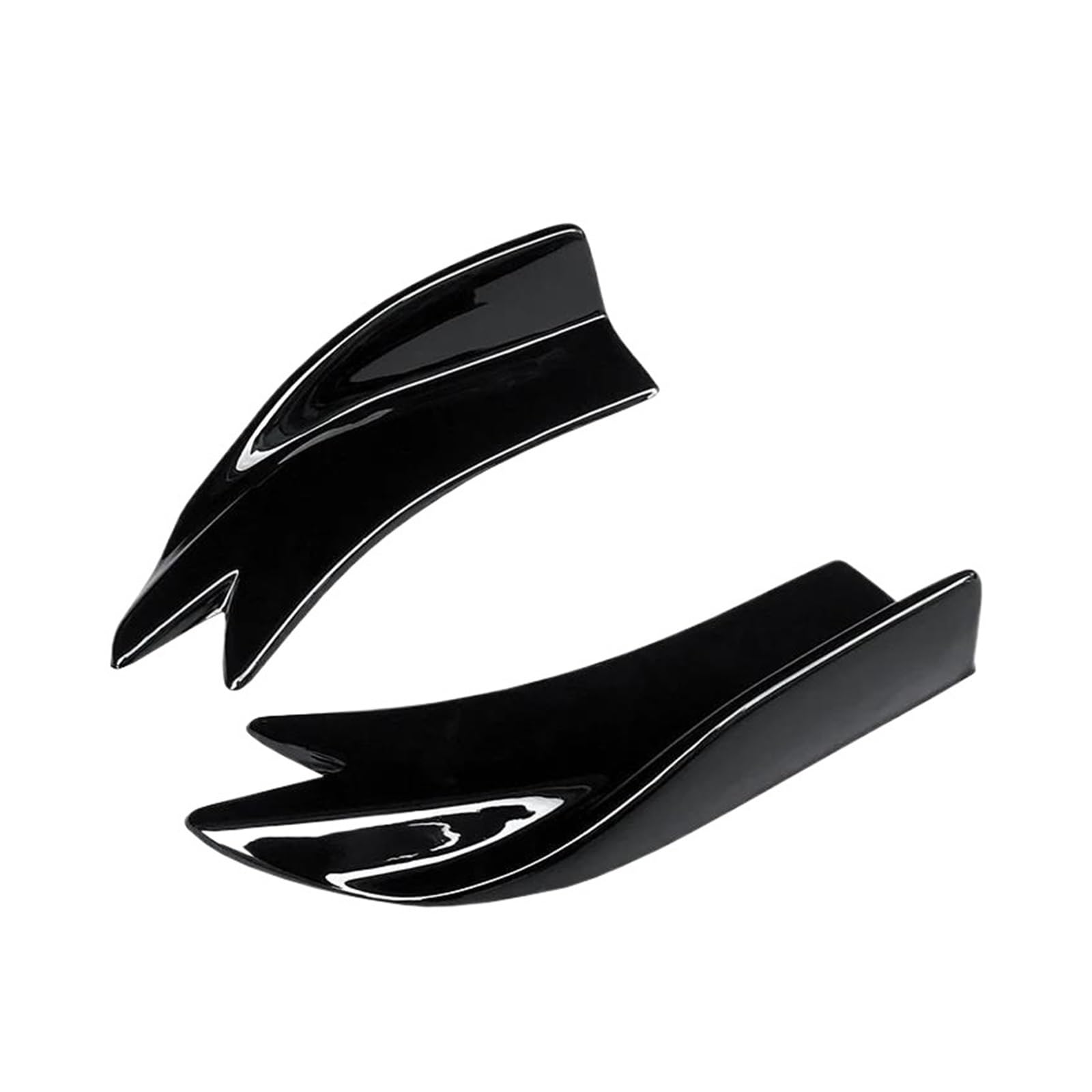 Seitenrock Auto Heckstoßstange Splitter Schürzen Kofferraumlippe Spoiler Canard Flügel Diffusor Wrap Winkelschutz ABS Für Lexus CT200h 2011-2022 Splitter(Gloss Black) von CEXBIRC