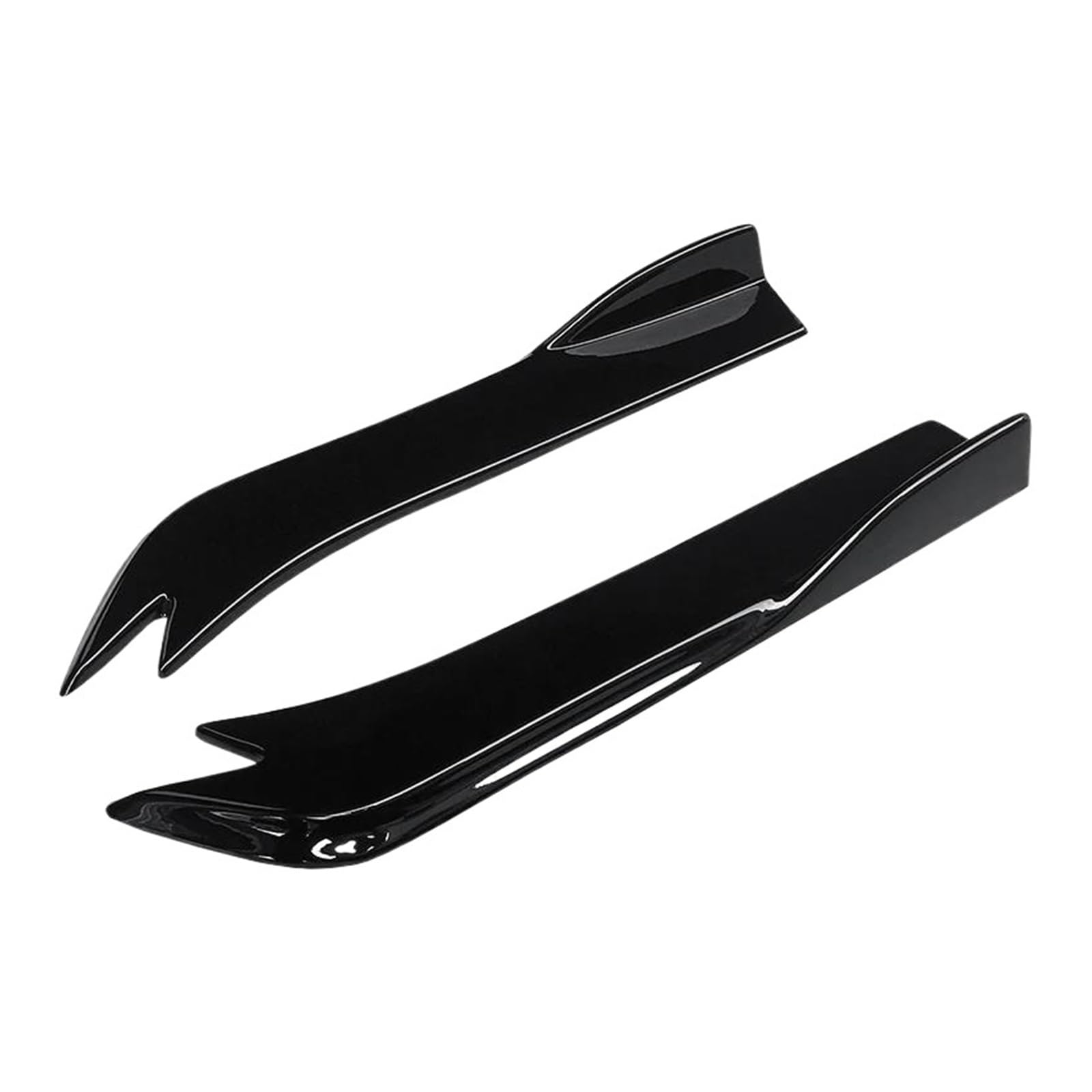 Seitenrock Auto Heckstoßstangensplitter Schürzen Kofferraumlippe Spoiler Canard Flügel Diffusor Umschlingungswinkel Für Benz Für C-Klasse W204 C63 2007-2014 Splitter(Gloss Black) von CEXBIRC