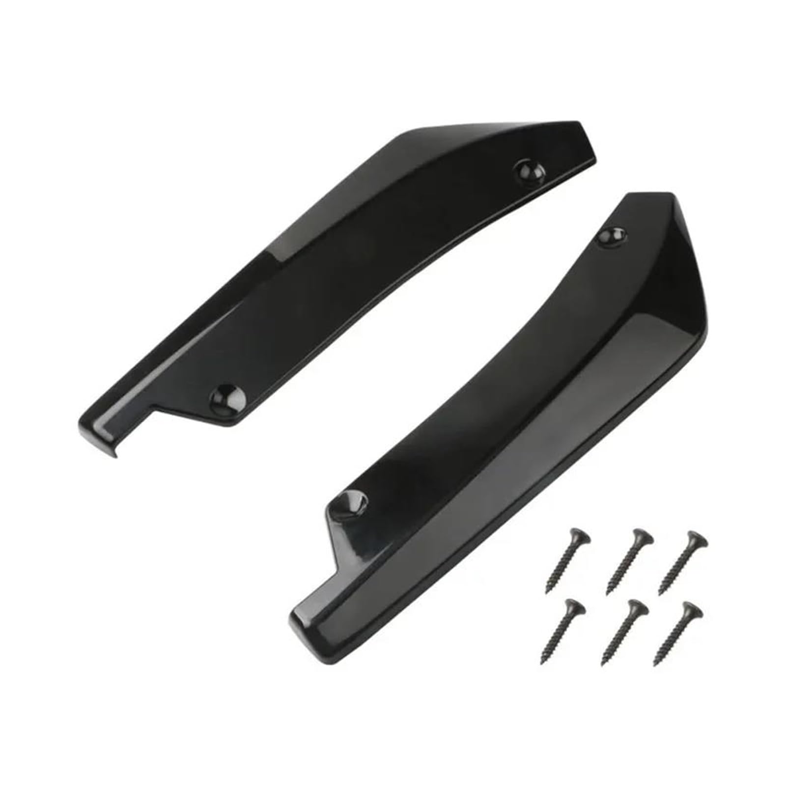 Seitenrock Auto Universal Seitenschwellerverlängerung Für Vorne Und Hinten Stoßstangenleiste Lippenspoiler Diffusor Splitter Kratzschutz Carbon Fiber Winglets Splitter(Schwarz) von CEXBIRC