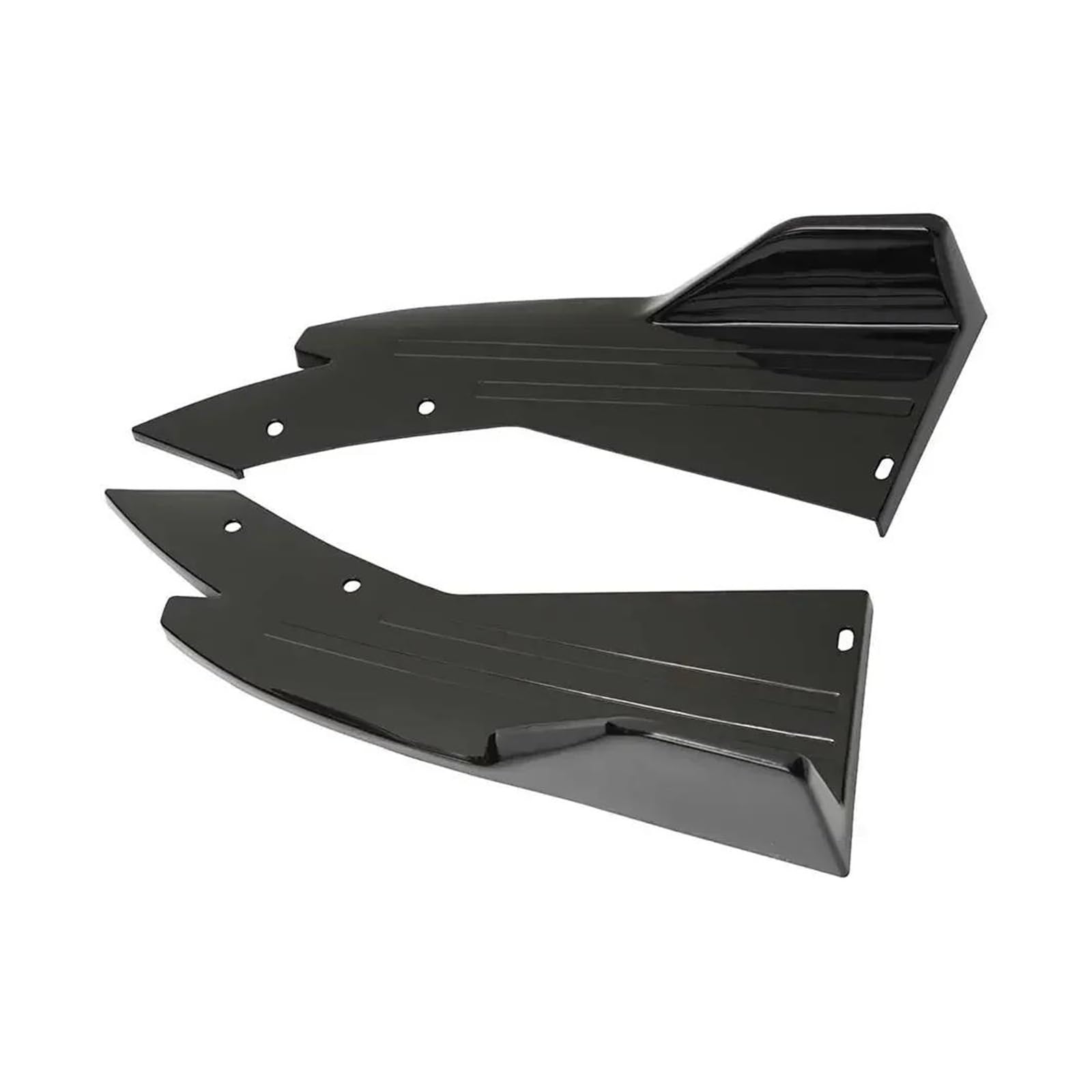 Seitenrock Für E46 E90 325i 335i 330i M3 Autozubehör Heckstoßstange Diffusor Splitter Spoiler Canards Seitenschweller Abdeckung Aufkleber Verkleidung Splitter(Schwarz) von CEXBIRC