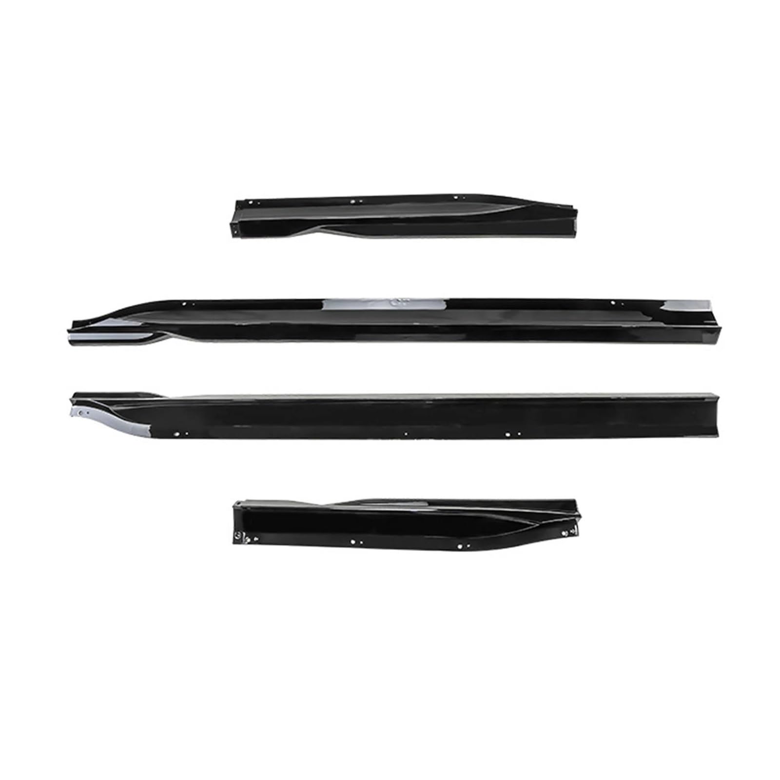 Seitenrock Für M3 G80 G81 2021 2022 2023 EIN Set Auto Seitenschweller Spoiler Splitter Diffusor Body Kit Schutz Carbon Fiber Look Splitter(Glossy Black) von CEXBIRC