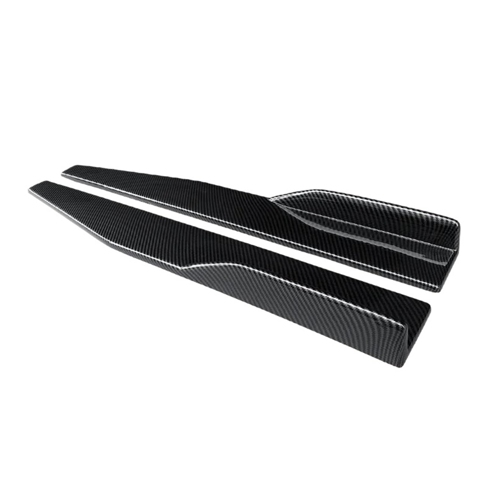 Seitenrock Für Mondeo 2013-2020 75cm Auto Links Rechts Seitenschweller Carbon Fiber ABS Stoßstange Diffusor Spoiler Schürzen Flügel Erweiterungen Splitter(Kohlefaser-Optik) von CEXBIRC