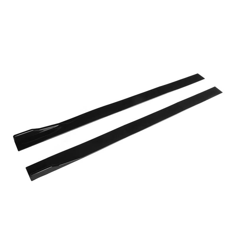 Seitenrock Für VW Für Polo Für Golf Mk5 Mk6 Mk7 Für Jetta Für Passat Auto Seitenschweller Splitter Winglet Seitenflügel Stoßstangenlippe 2m Splitter(Black Carbon) von CEXBIRC