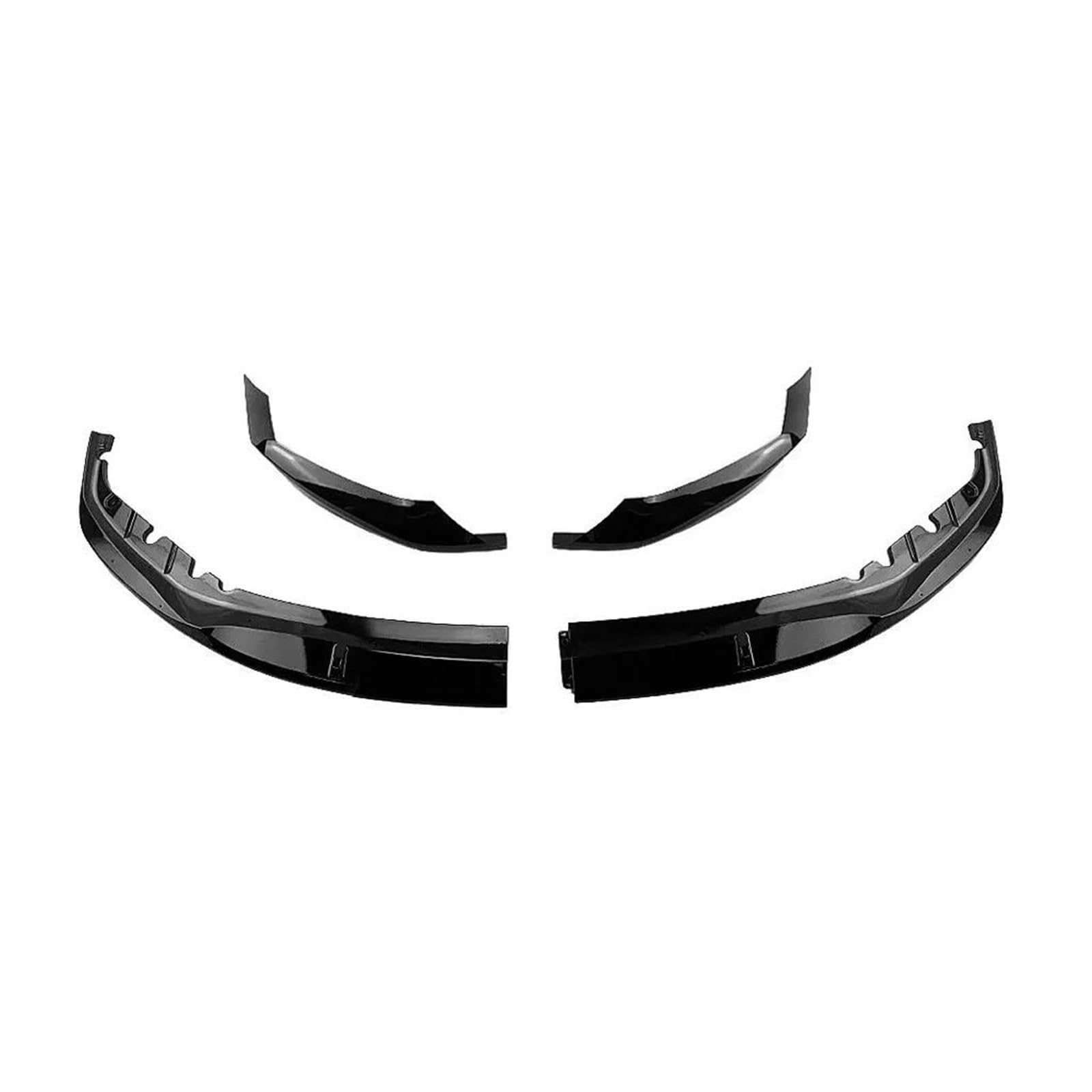 Spoilerlippe 3 Stück Auto Vorderen Stoßfänger Lip Spoiler Splitter Für 5 Series G30 2017-2019 G38 G30 530 540 Splitter(Style 1 Bright Black) von CEXBIRC