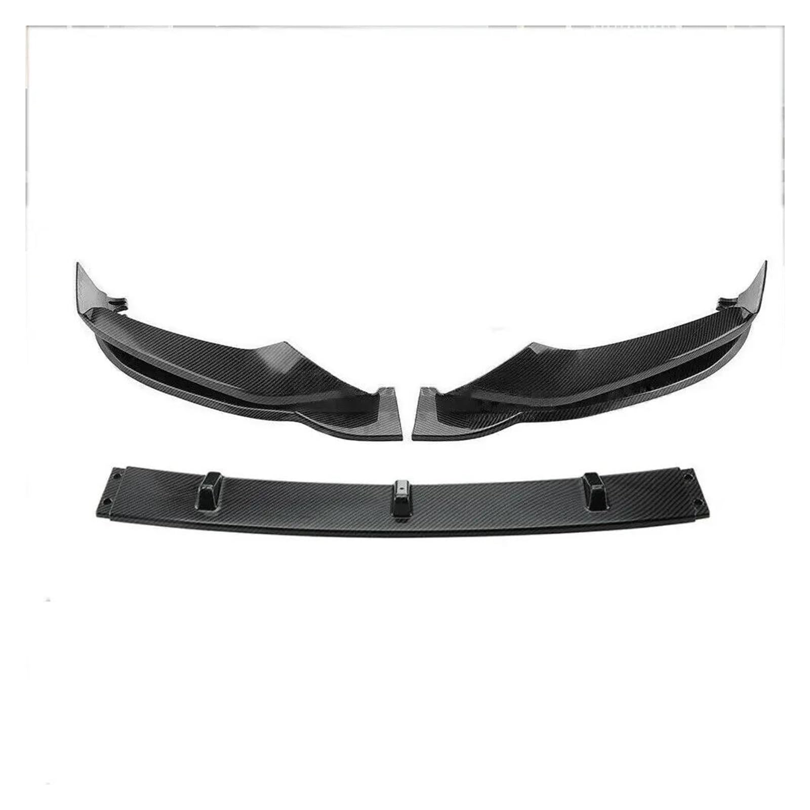 Spoilerlippe 3 Stück Auto Vorderen Stoßfänger Lip Spoiler Splitter Für 5 Series G30 2017-2019 G38 G30 530 540 Splitter(Style 2 Bright Black) von CEXBIRC