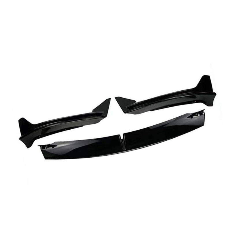 Spoilerlippe 3PCS Auto Front Stoßfänger Lippen ABS Spoiler Splitter Diffusor Zubehör Für Tesla Für Modell 3 2017-2023 Für Modell Y 2020-2023 Splitter(3 Glossy Black) von CEXBIRC