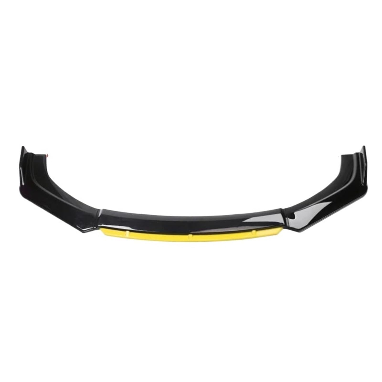 Spoilerlippe 4 STÜCKE Universal ABS Kunststoff Kohlefaser Autozubehör Auto Vorderen Stoßfänger Lip Body Kit Spoiler Splitter Diffusor Splitter Splitter(Black and Yellow) von CEXBIRC