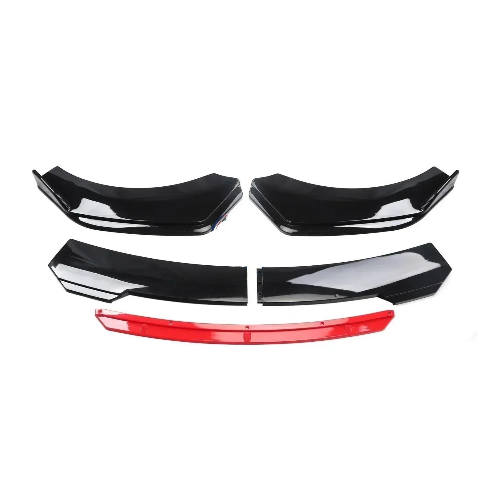 Spoilerlippe Auto-Front-Körper-Stoßfänger-Spolierlippe Kinn-Diffusor Splitter Air Dam Kit Schutzabdeckung Für Panamera 970 971 2009-2022 Splitter(Black Red) von CEXBIRC