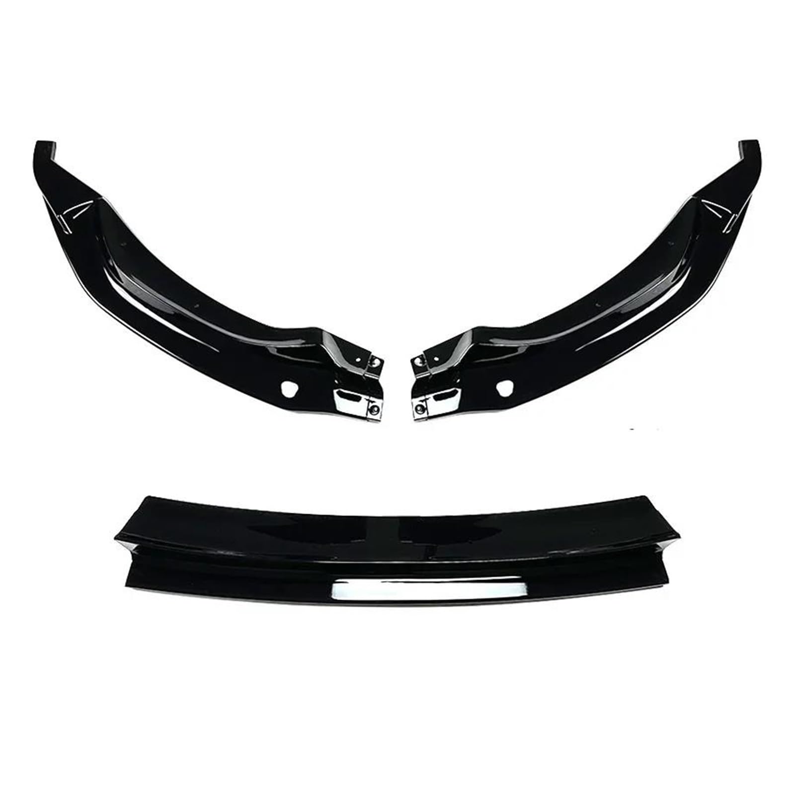 Spoilerlippe Auto Front Stoßstange Splitter Lip Diffusor Body Kit Spoiler Schutz Für 3 Serie M3 F80 4 Serie M4 F82 F83 2015-2020 Glanz Schwarz Splitter(Gloss Black) von CEXBIRC