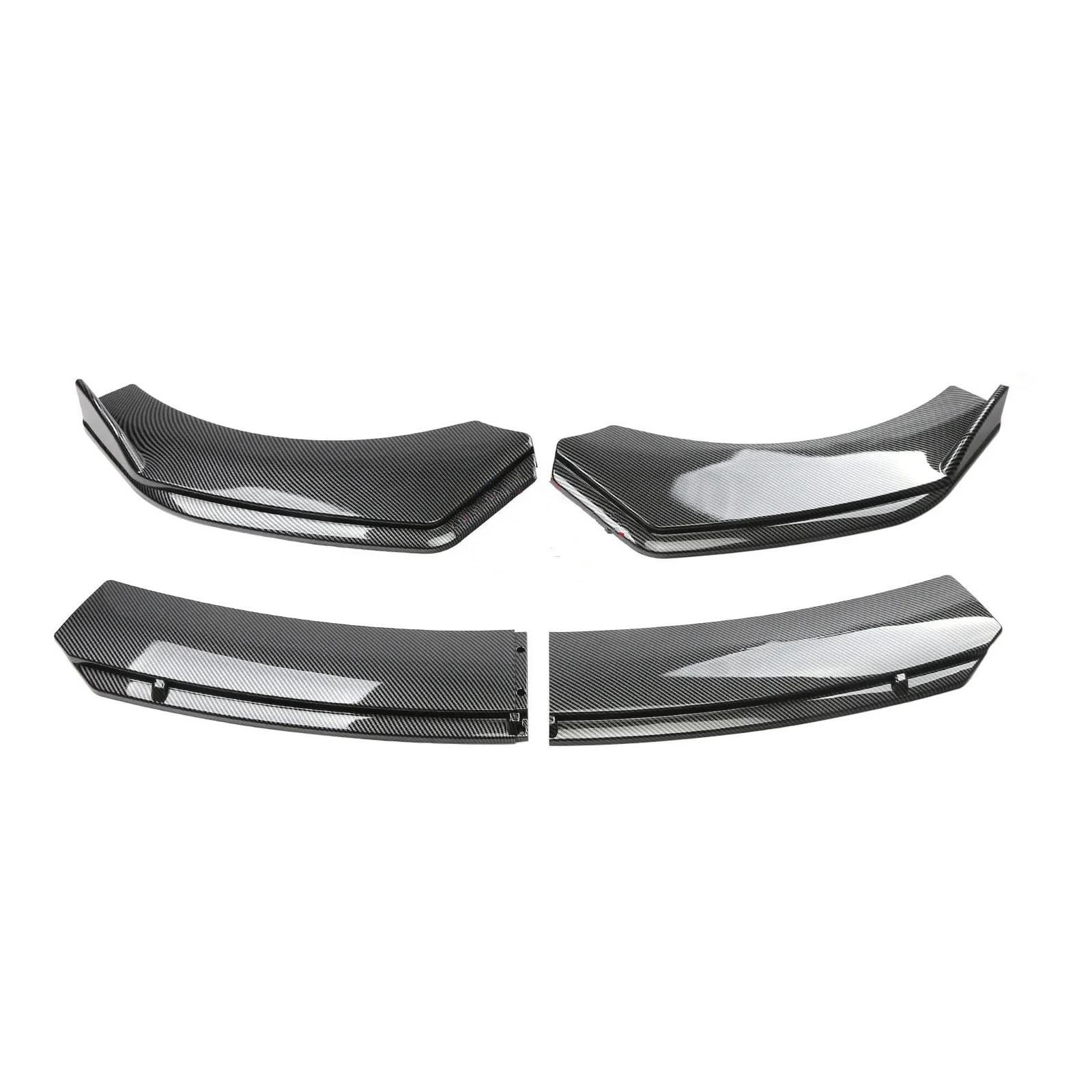 Spoilerlippe Auto Front Stoßstange Spoiler Lippe Kinn Diffusor Splitter Air Dam Kit Protector Schutz Für Hyundai Für Genesis Für Coupe 2009-2022 Splitter(Kohlefaser) von CEXBIRC