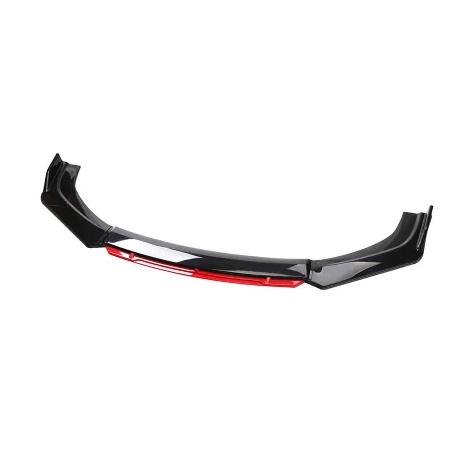 Spoilerlippe Autozubehör Autoteile Auto Universal Frontschaufel Glanz Auto Frontstoßstange Lip Body Kit Front Unterlippen Diffusor Spoiler Splitter(Rot) von CEXBIRC