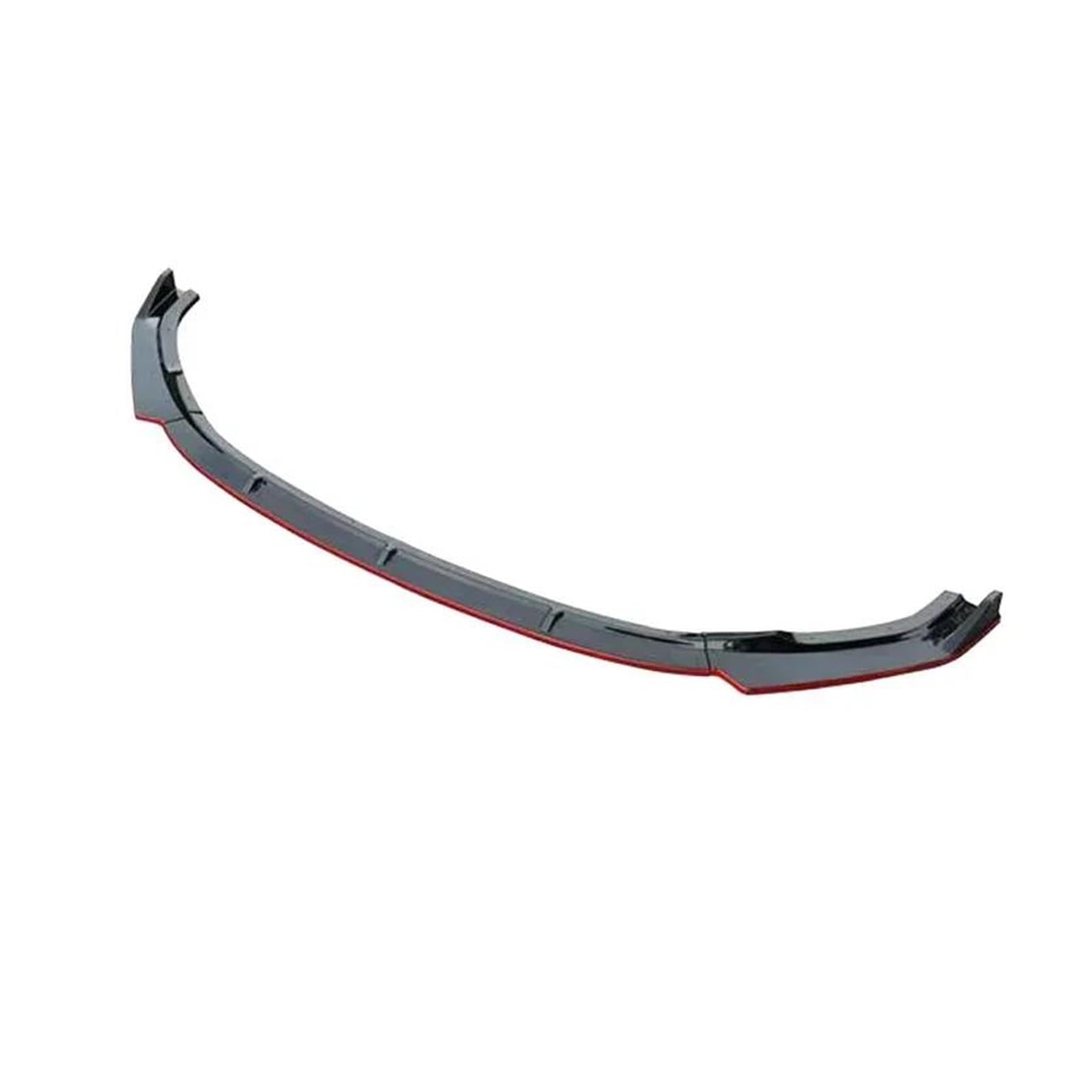 Spoilerlippe Front Röcke Lip Bumper Spoiler Zubehör Für CHANGAN Für Uni-K Splitter Carbon Farbe Körper Kit Für UNIK 2021-2023 Splitter(Gloss Black - Red) von CEXBIRC