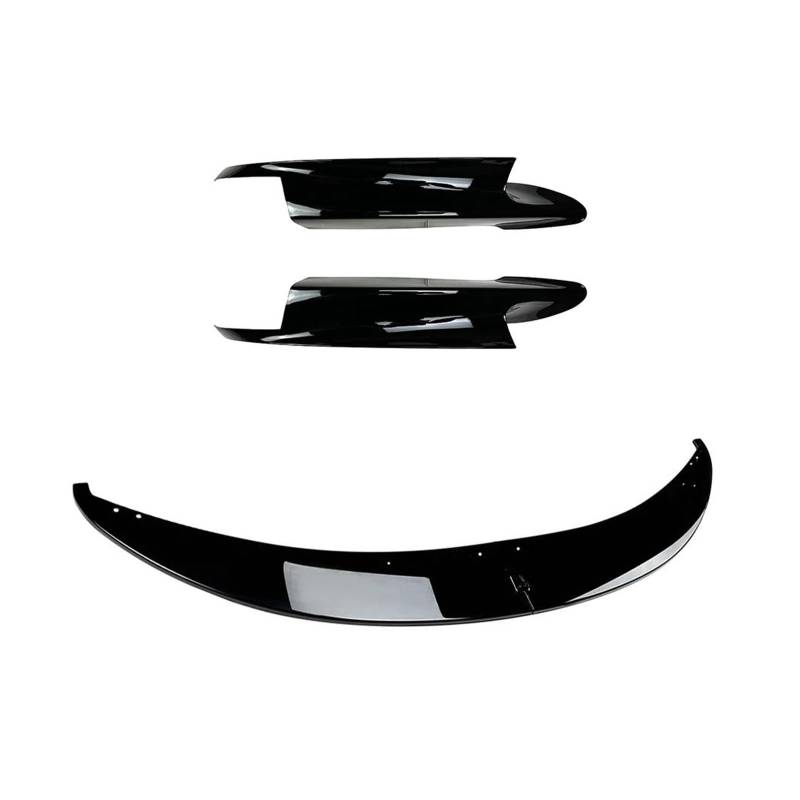 Spoilerlippe Für 3er M3 E90 E91 E92 E93 2006-2013 Frontspoilerlippe Splitter Diffusor Body Kits Spoiler Stoßstangenschutz Zubehör Splitter(Gloss Black Set) von CEXBIRC