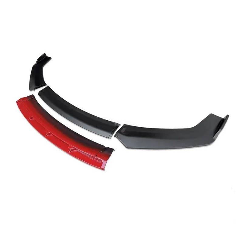 Spoilerlippe Für A4 B8 S4 2008-2013 Frontschürze Spoiler Schutz Platte Lip Typ DGS Carbon Oberfläche Kinn Schaufel Körper Kit Splitter Splitter(Matt Black-red) von CEXBIRC