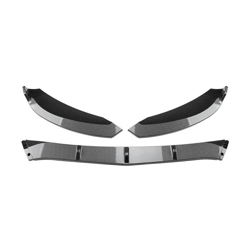 Spoilerlippe Für Benz Für C-Klasse W205 C180 C200 260 2015-2018 Für AMG Frontstoßstange Lip Splitter Diffusor Body Kit Spoiler Stoßstange Schutzfolie Splitter(Carbon Look) von CEXBIRC