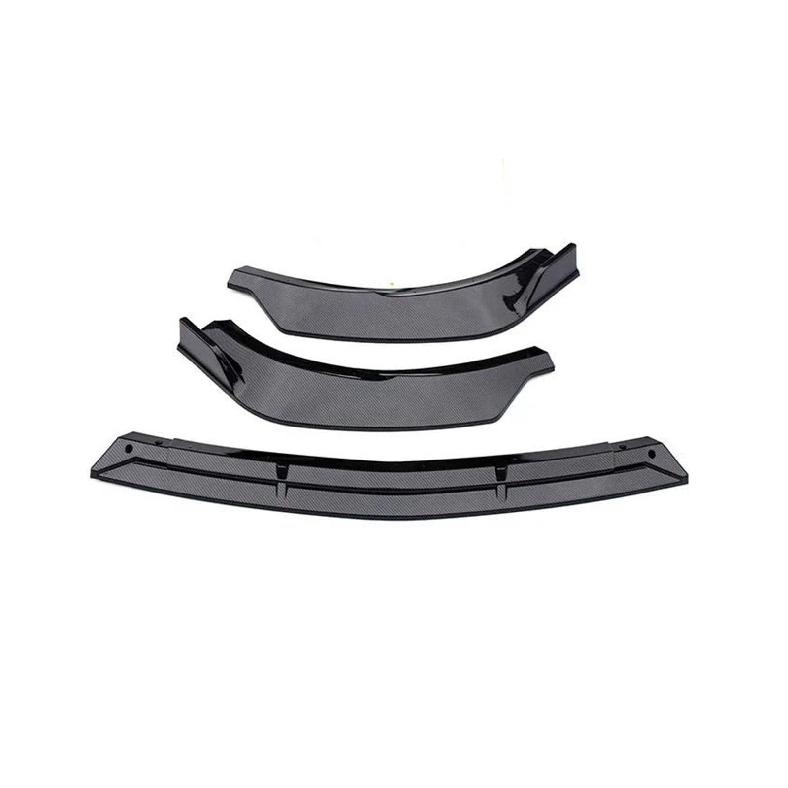 Spoilerlippe Für Benz W213 E200 E300 E320 Für E-Klasse 2021 2022 Front Stoßstange Splitter Lip Diffusor Spoiler Rock Körper Kit Dekorative Streifen Schaufel Splitter(Carbon Surface) von CEXBIRC