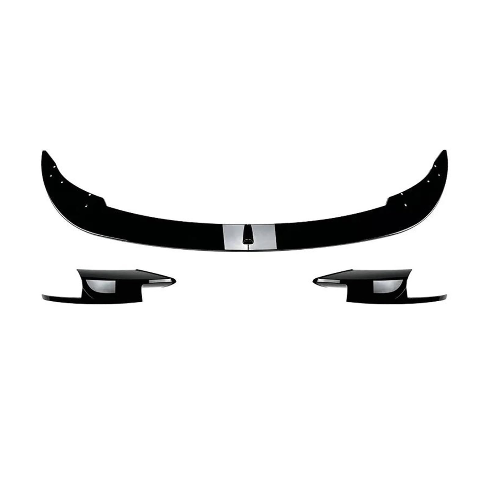 Spoilerlippe Für F10 F11 M5 2011-2017 Frontschürze Lippe Canard Nebelscheinwerfer Kühlergrill Spoiler Kinn Body Kit Schutz Außendiffusor Splitter Splitter(Gloss Black A B) von CEXBIRC