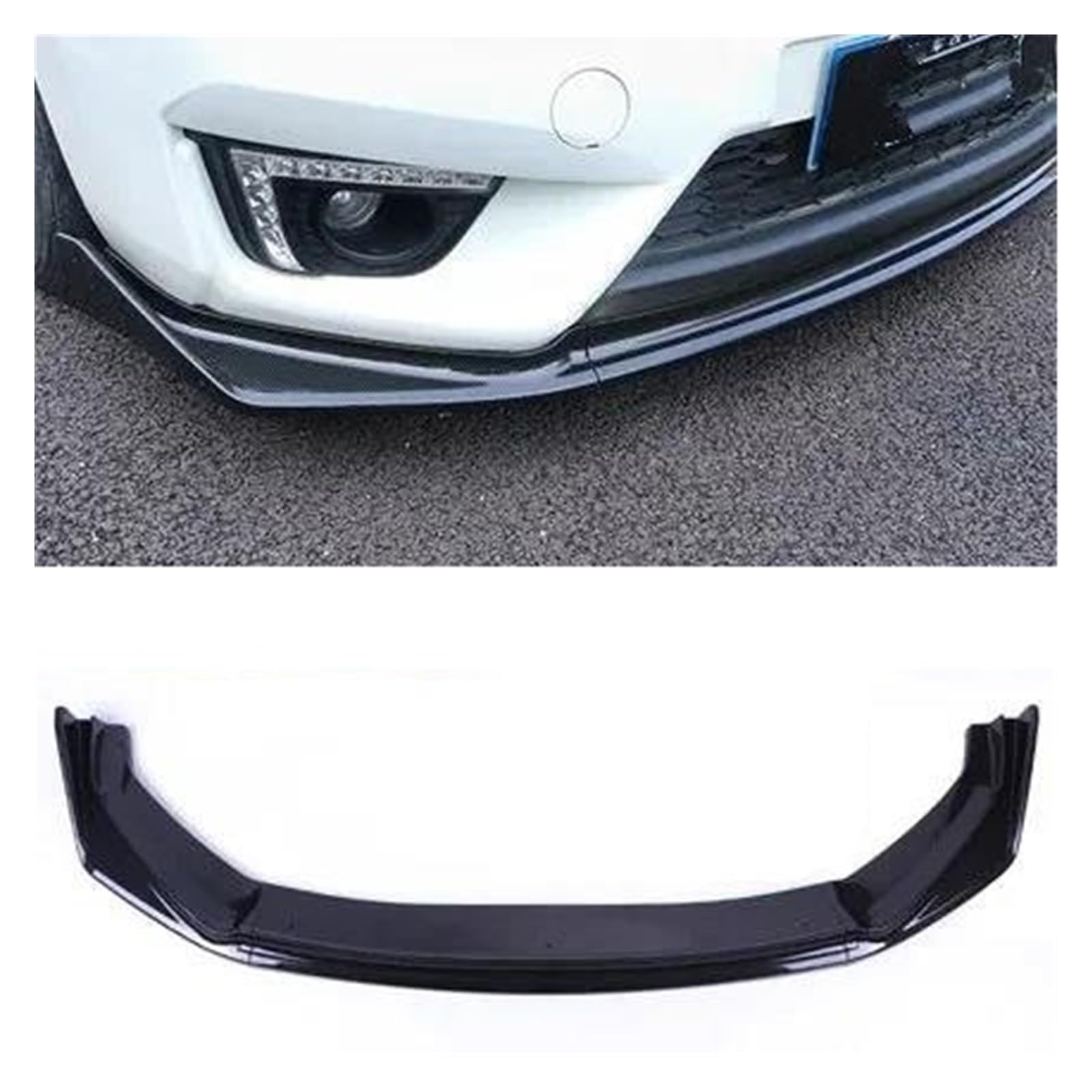 Spoilerlippe Für Fit Für Jazz 2014 2015 2016 2017 2018 2019 2020 Front Stoßstange Splitter Lip Diffusor Spoiler Rock Körper Kit Dekorative Streifen Schaufel Splitter(14-17carbon Surface) von CEXBIRC