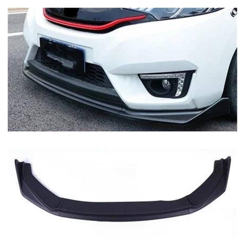 Spoilerlippe Für Fit Für Jazz 2014 2015 2016 2017 2018 2019 2020 Front Stoßstange Splitter Lip Diffusor Spoiler Rock Körper Kit Dekorative Streifen Schaufel Splitter(14-17matt Black) von CEXBIRC