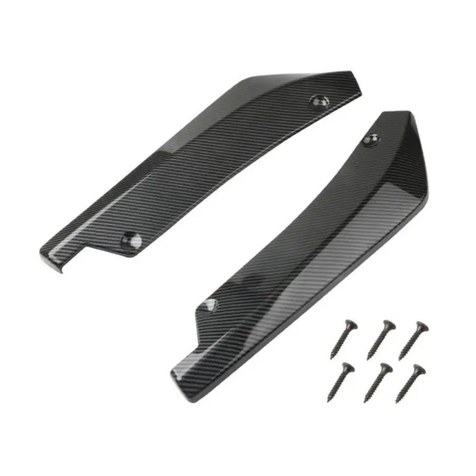 Spoilerlippe Universal Auto Vorne Hinten Stoßstange Streifen Lip Spoiler Diffusor Splitter Kratz Schutz Carbon Fiber Winglets Seite Rock Erweiterung Splitter(Kohlefaser) von CEXBIRC