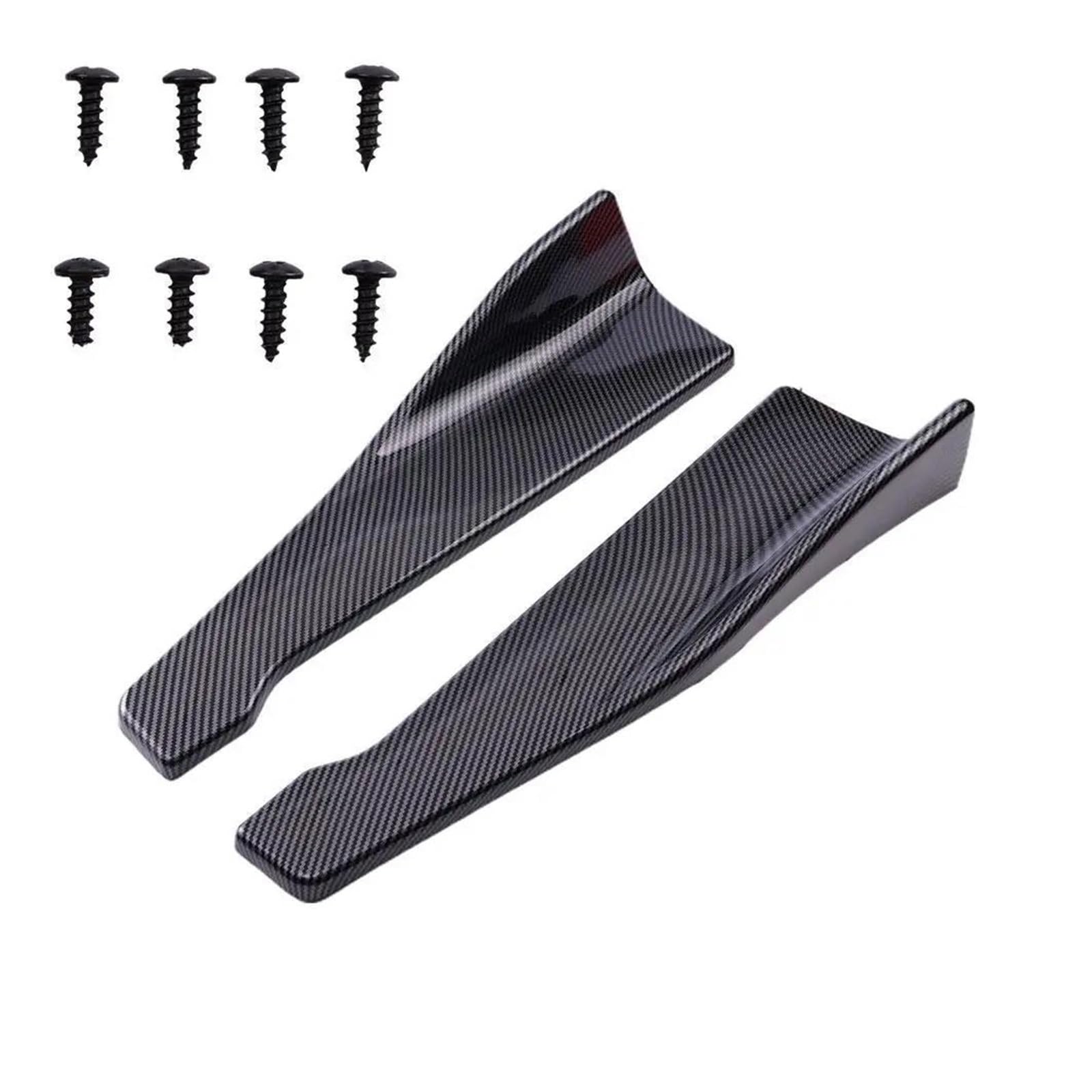 Spoilerlippe Universal Auto Vorne Hinten Stoßstange Streifen Lippe Spoiler Diffusor Splitter Kratzschutz 48CM Länge Für Etc. Splitter(B) von CEXBIRC