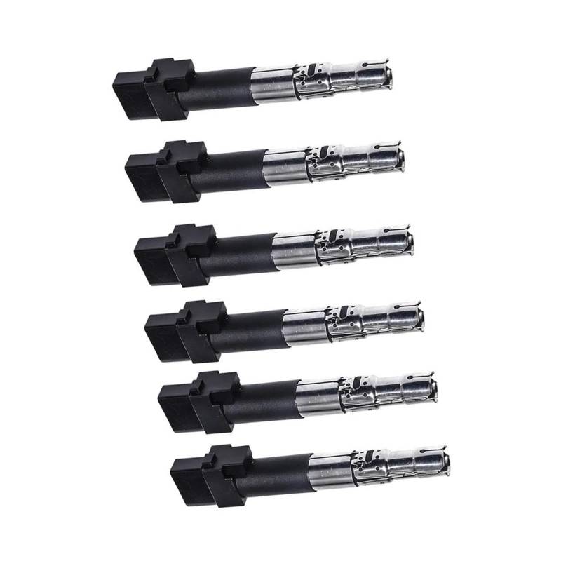 Stabzündspule 6Pcs Zündspulen Für VW Für CC Für Passat Für Golf Für Touareg Für Phaeton Für Skoda Für Superb 022905100B UF531 Zündspulenmodul von CEXBIRC