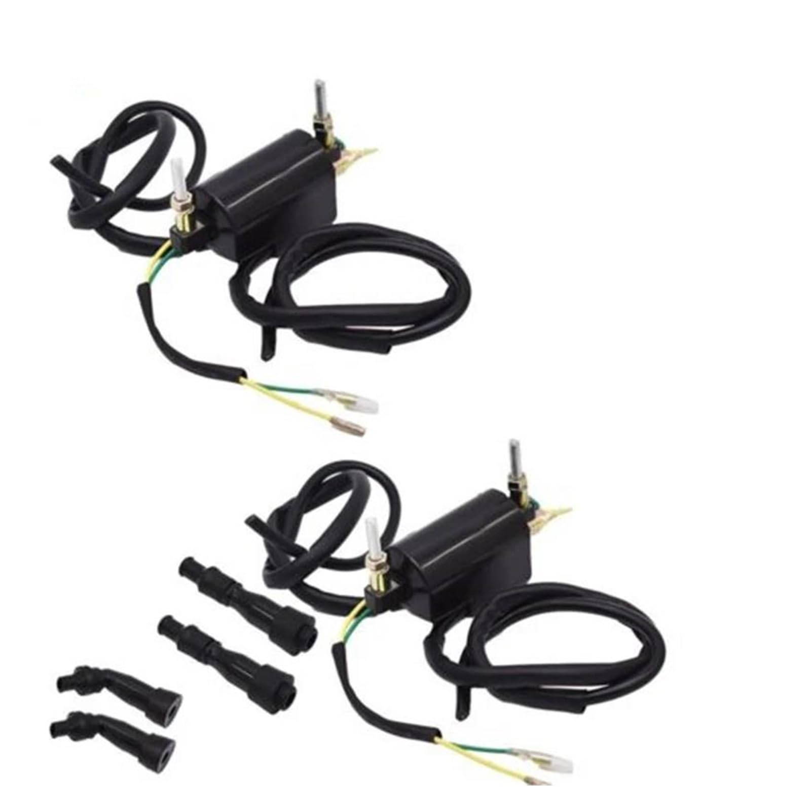 Zündungen Zündeinheit 12V Für CB 650 750 900 21121-1174 21121-1001 2 Stück Zündspulen 4 Stück Zündkerzenkappen-Set von CEXBIRC